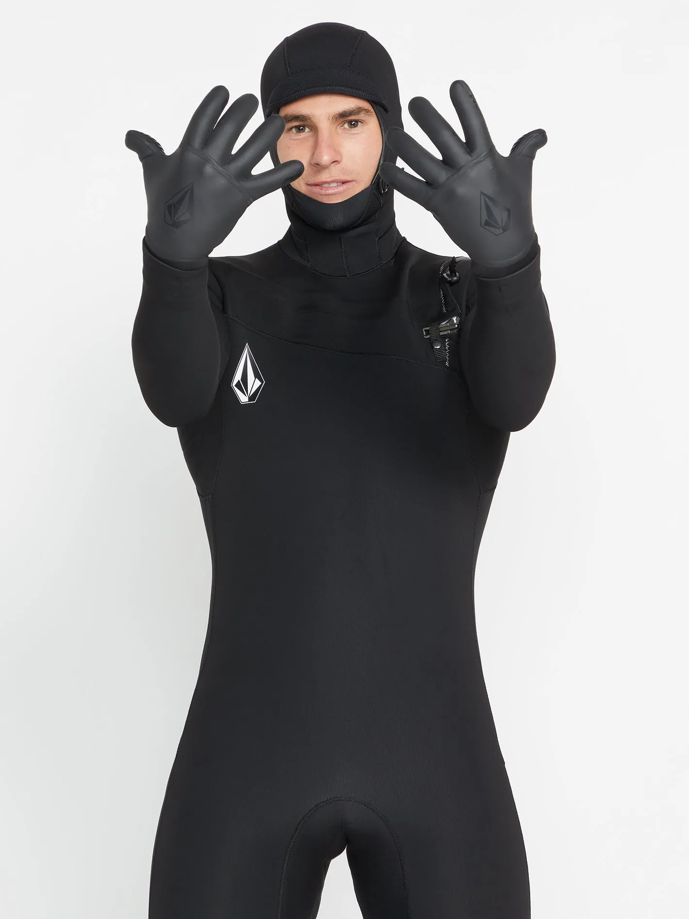 3mm 5 Finger Gloves - Black