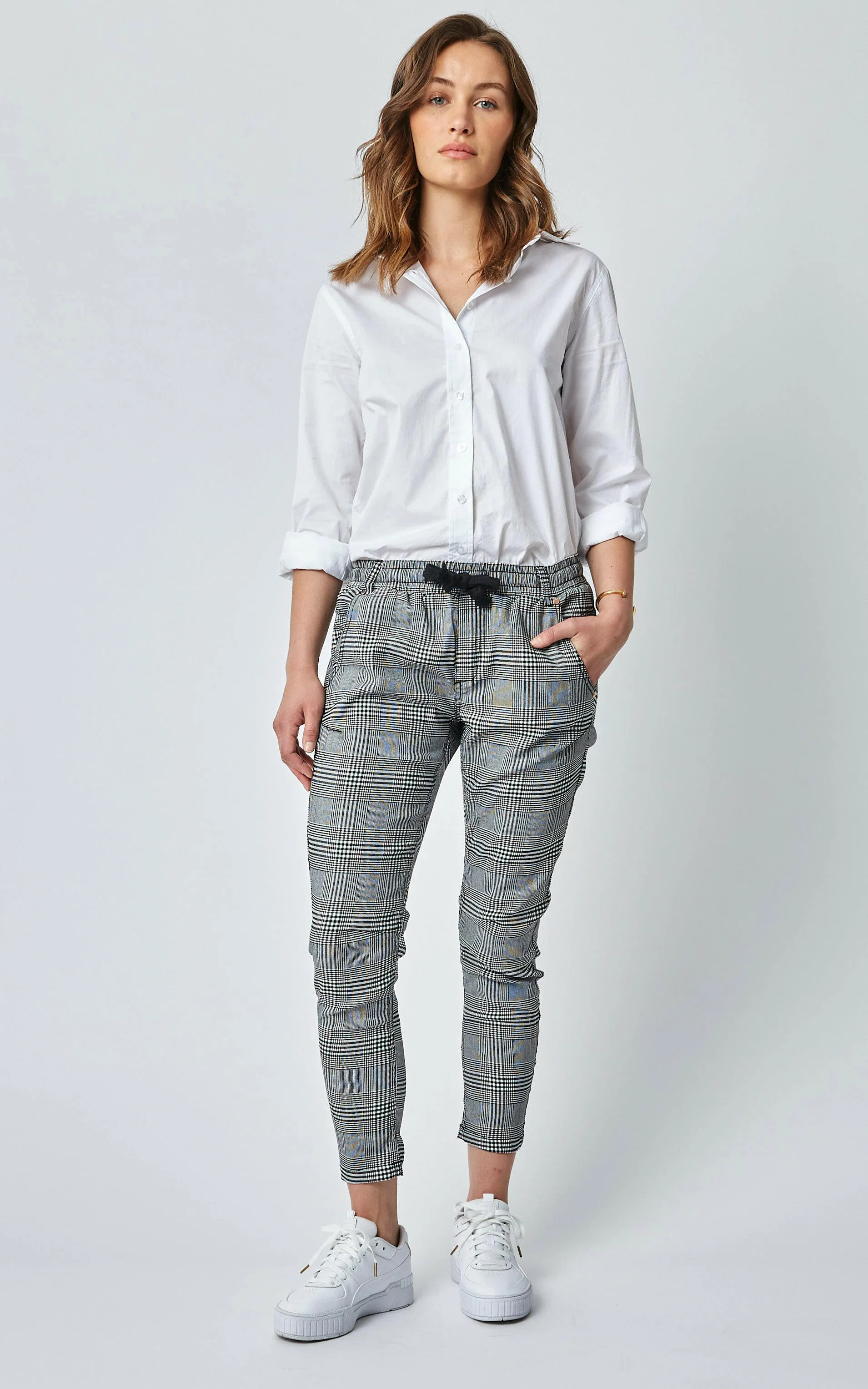 Active Mono Check Jeans