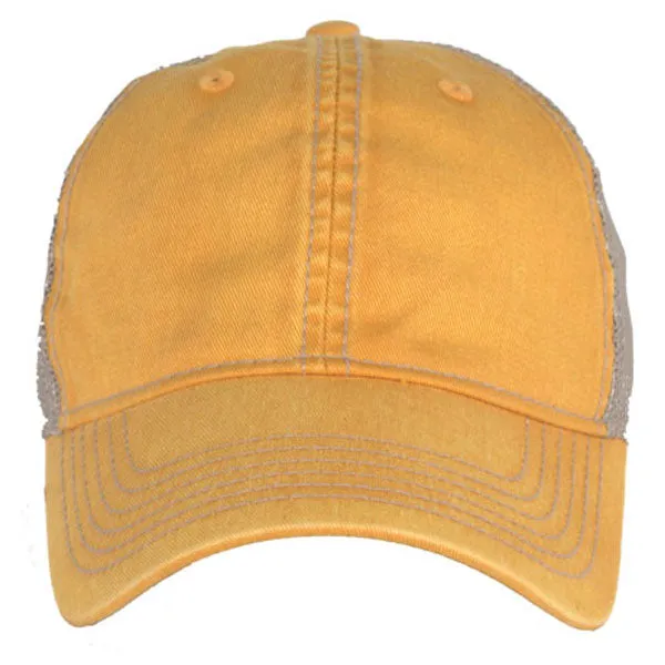 AHEAD Dijon/Tan Tea Stained Mesh Back Cap