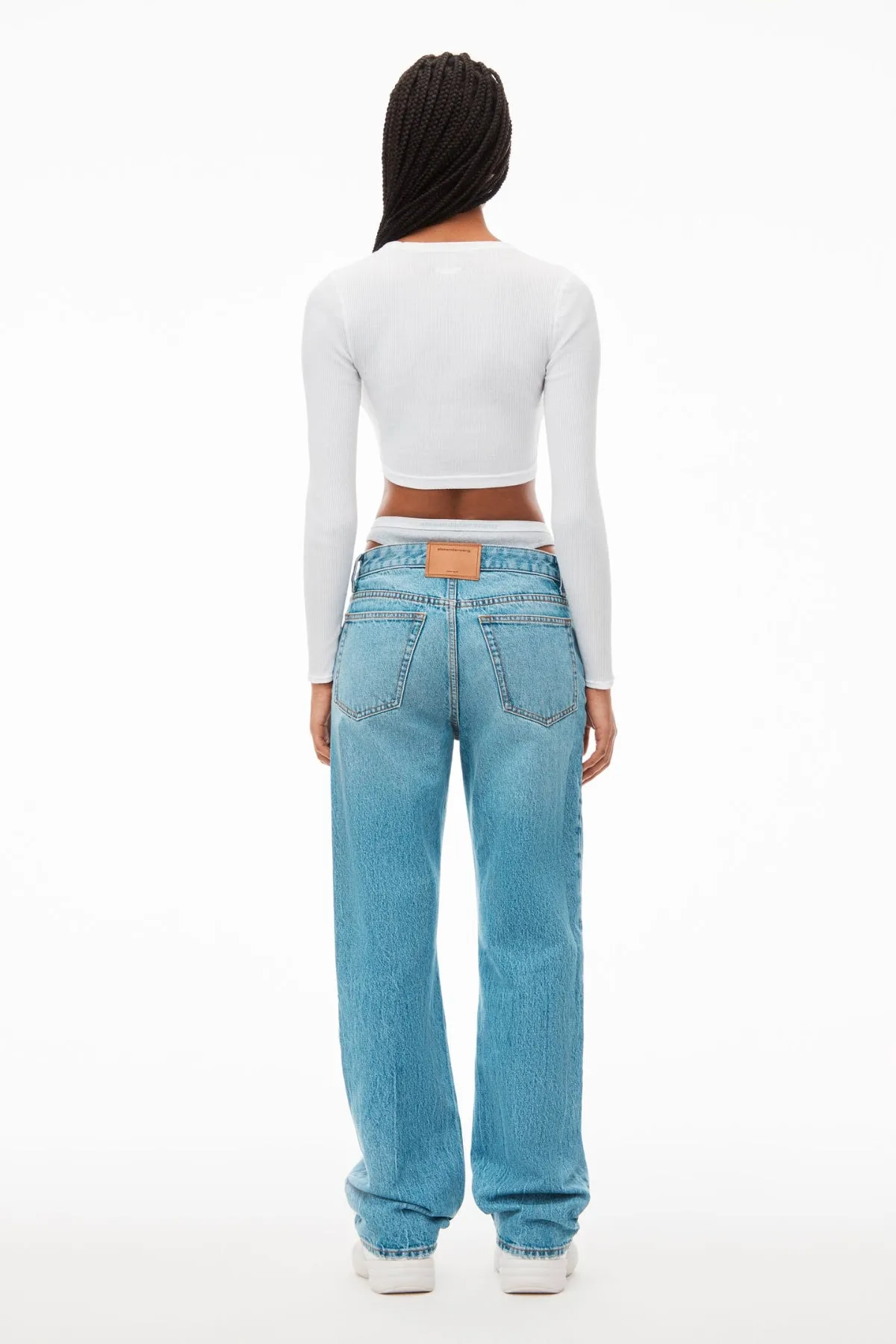 Alexander Wang Layered Loose Jean - Vintage Light Indigo