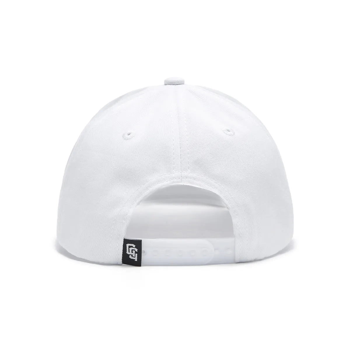 Angry Golfer White SnapBack Golf Hat - Flat Brim