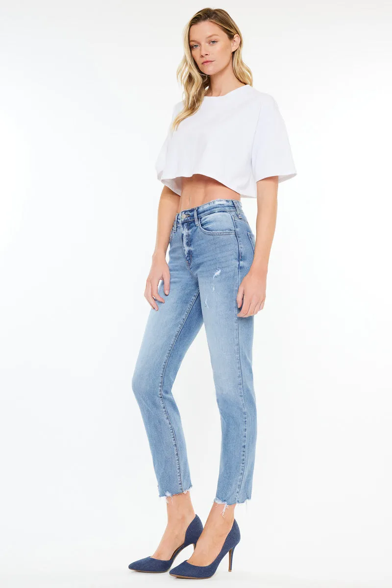 Ariana High Rise Straight Jeans