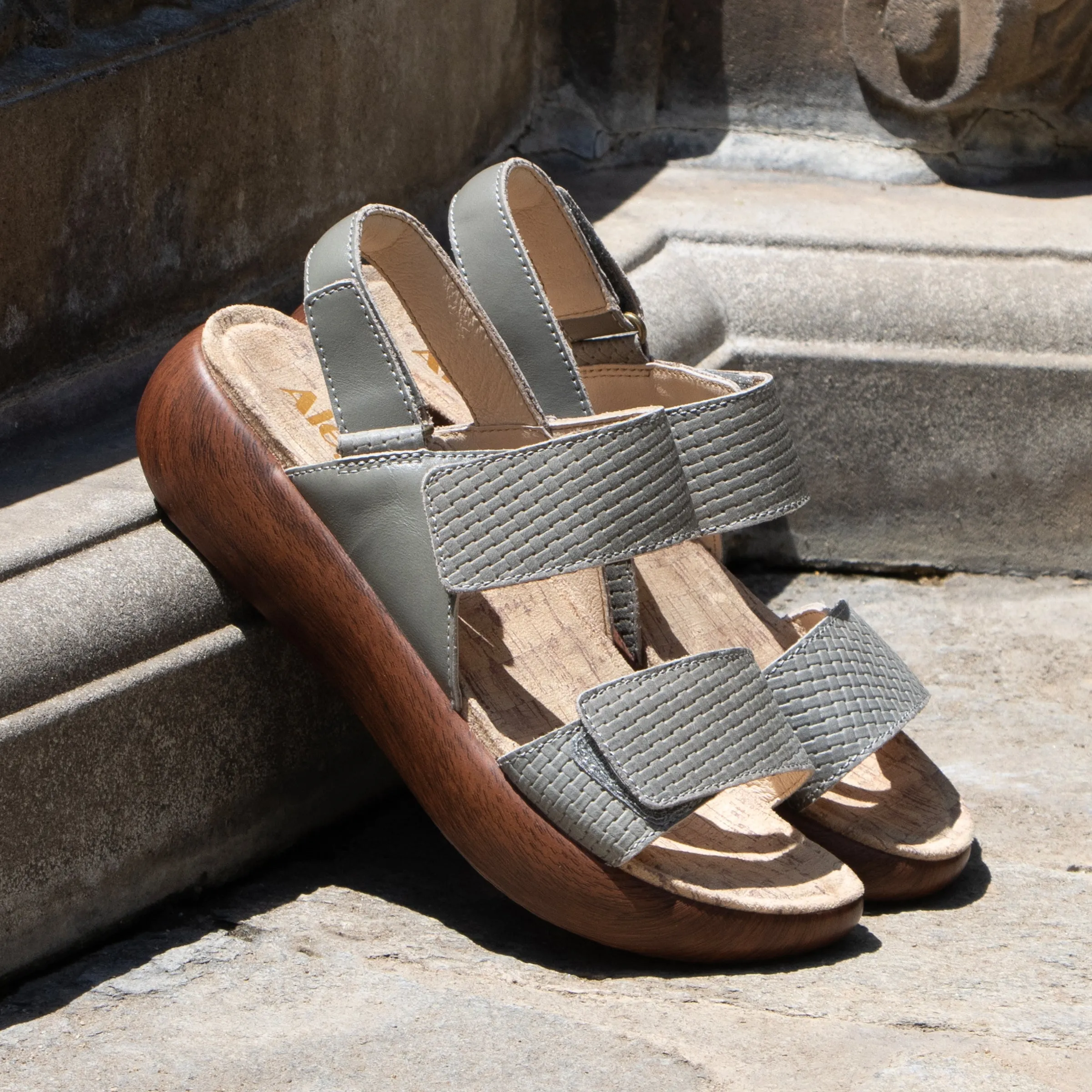 Bailee Woven Sage Sandal