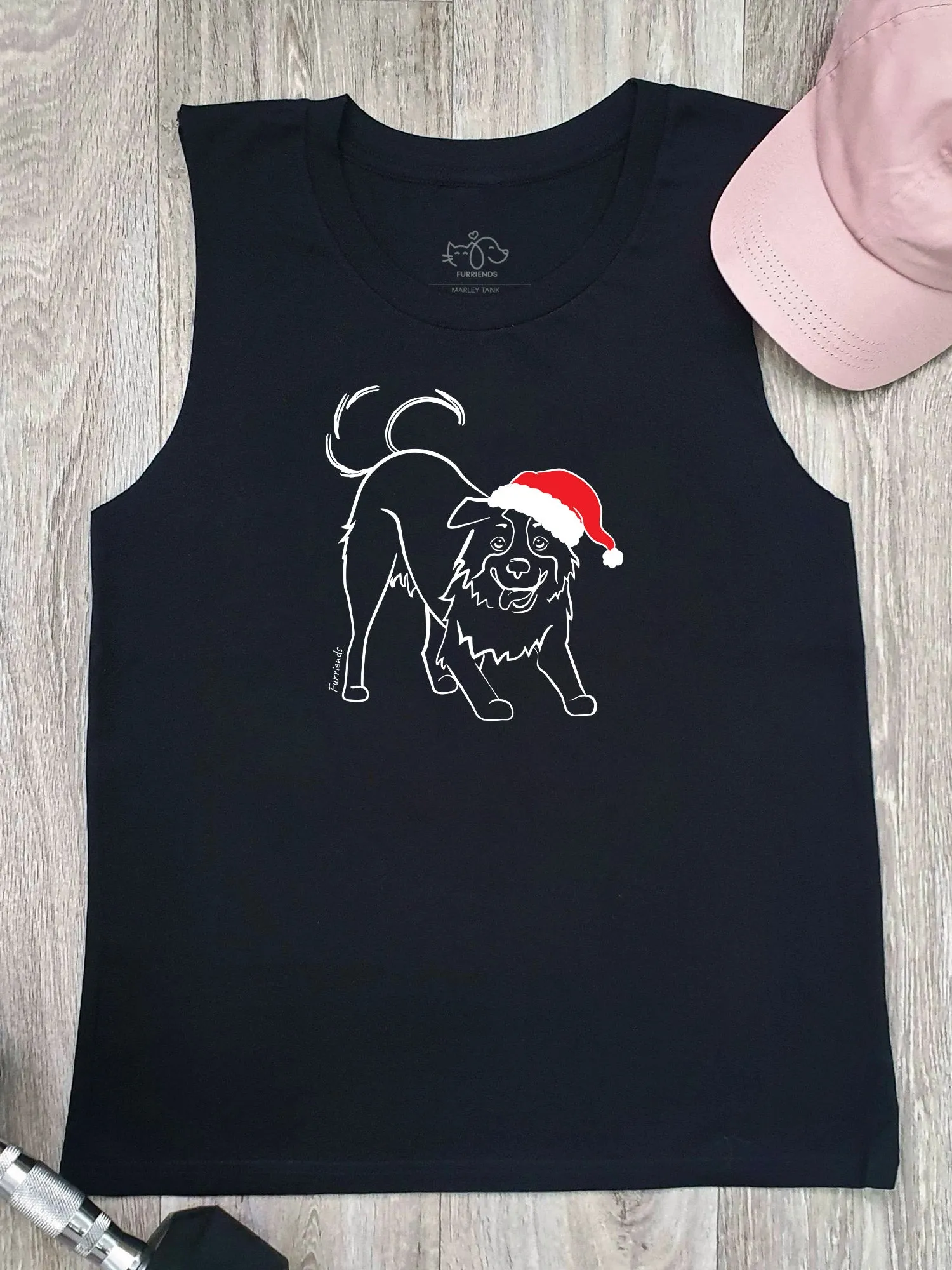 Border Collie Christmas Edition Marley Tank