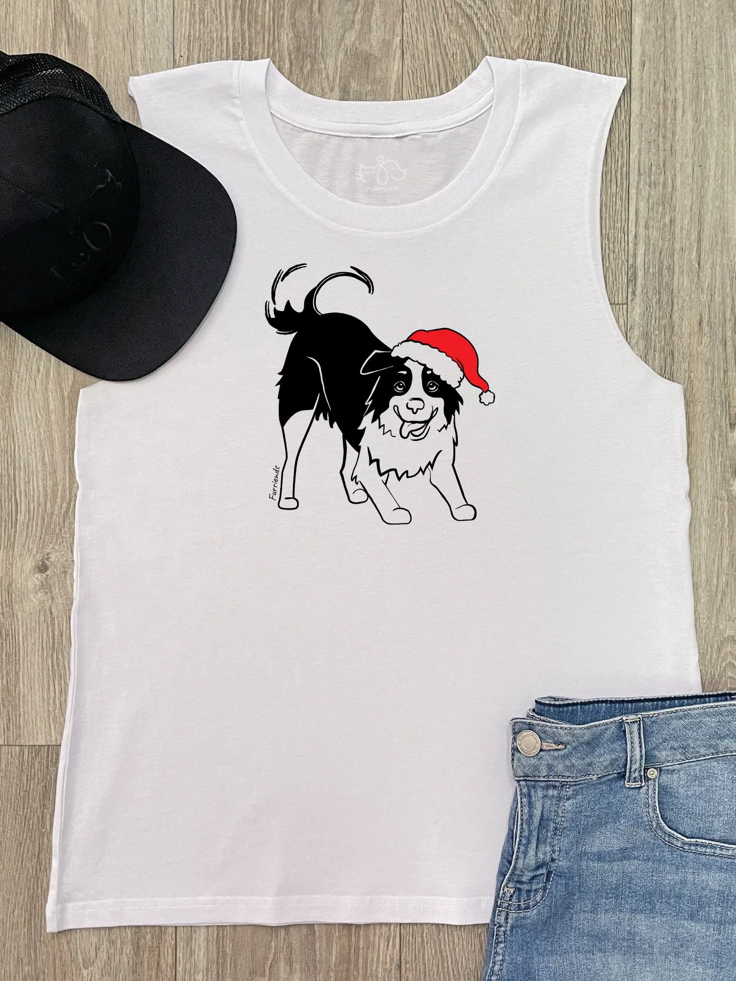 Border Collie Christmas Edition Marley Tank