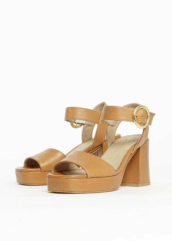 Bukela Cille Plateau Sandal - Camel