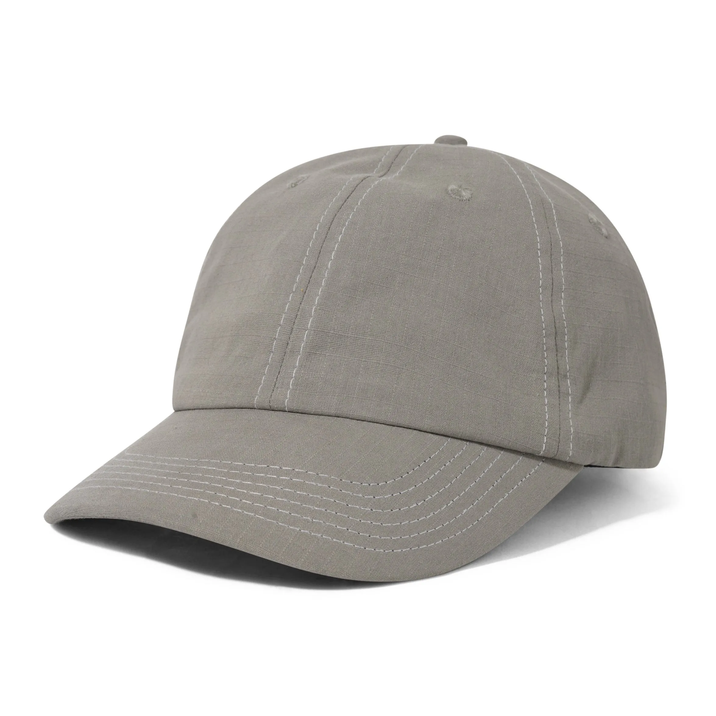 Butter Goods Washed Ripstop 6 Panel Cap Grey