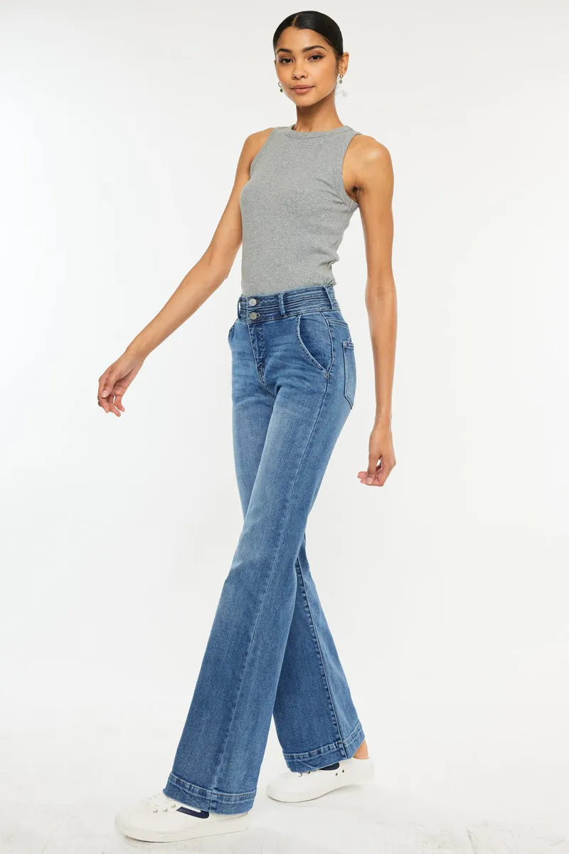 Carlyle High Rise Flare Jeans