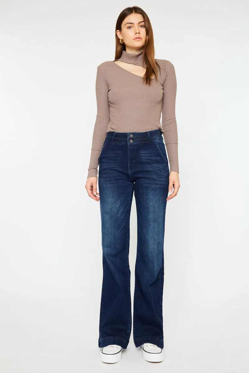 Carlyle High Rise Flare Jeans