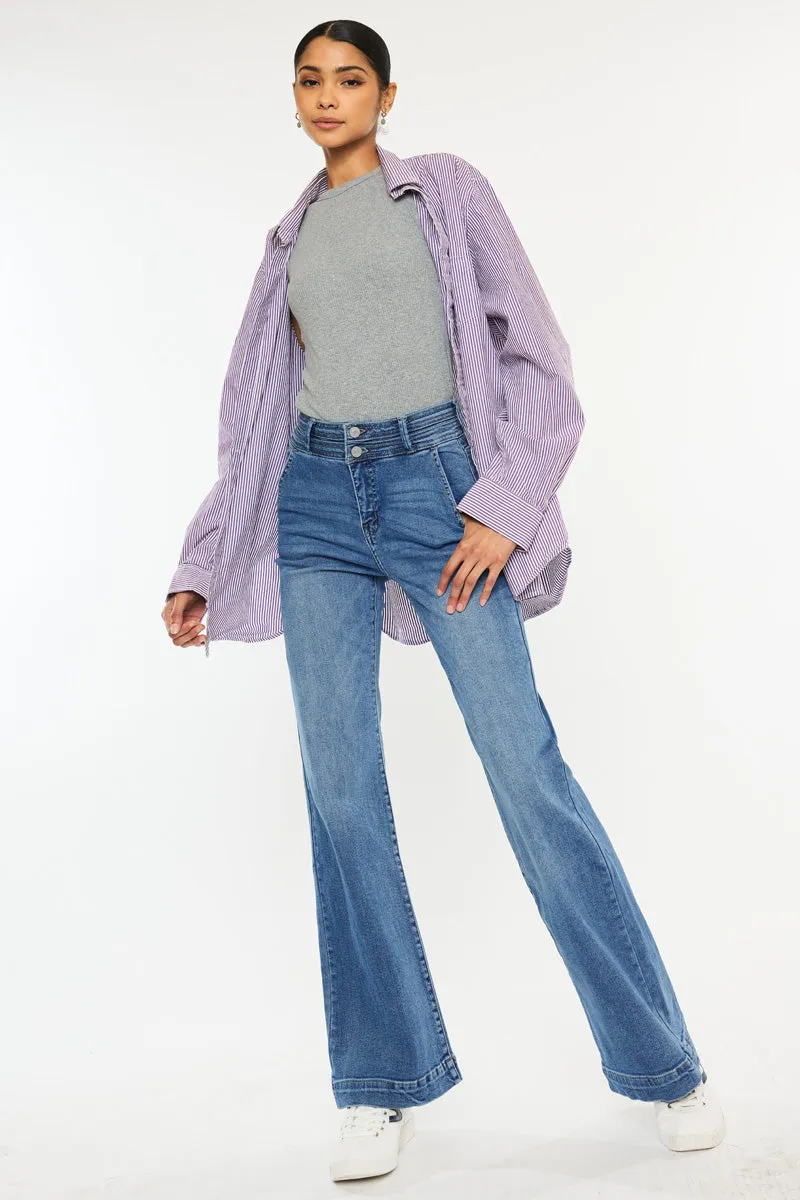 Carlyle High Rise Flare Jeans