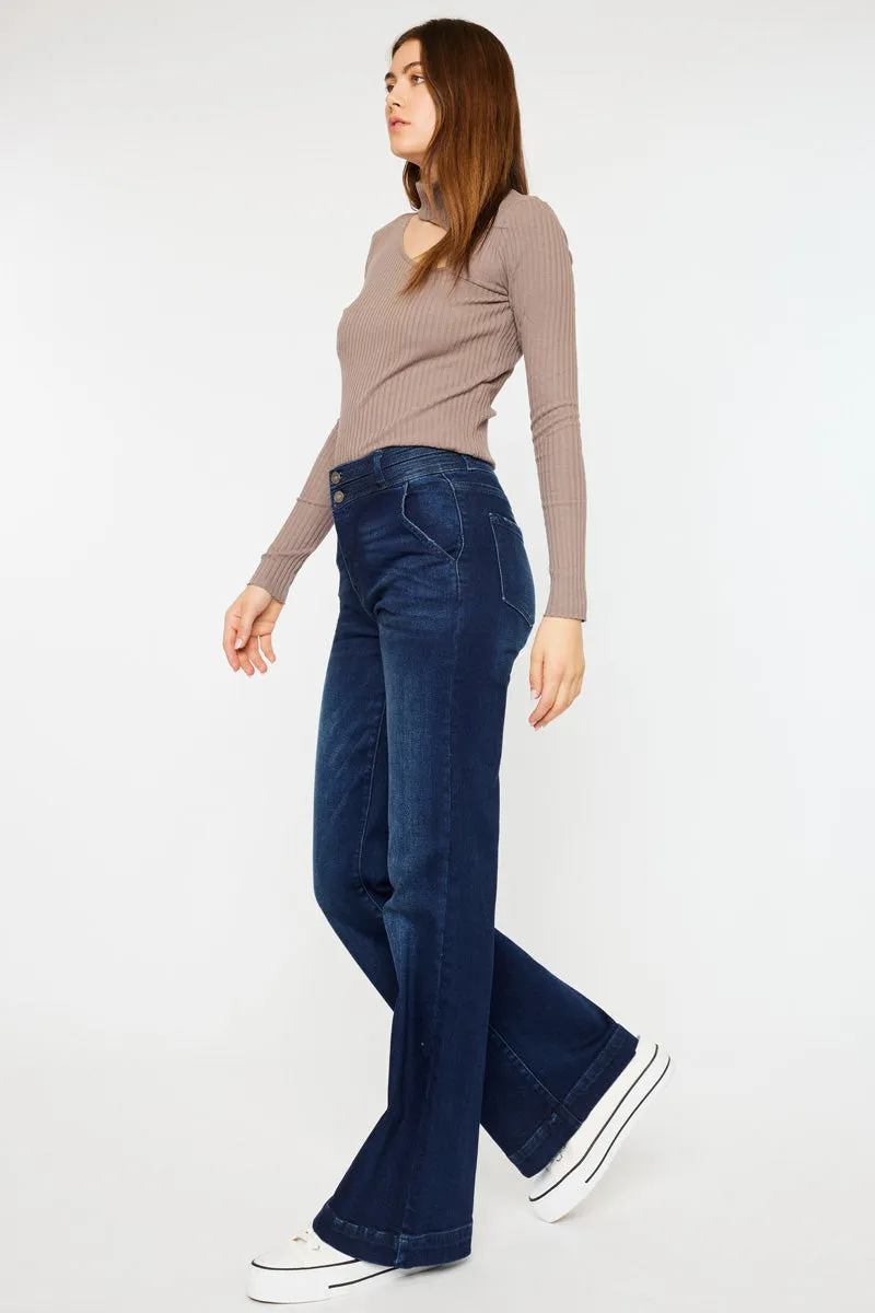 Carlyle High Rise Flare Jeans