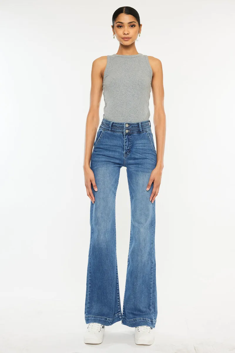 Carlyle High Rise Flare Jeans