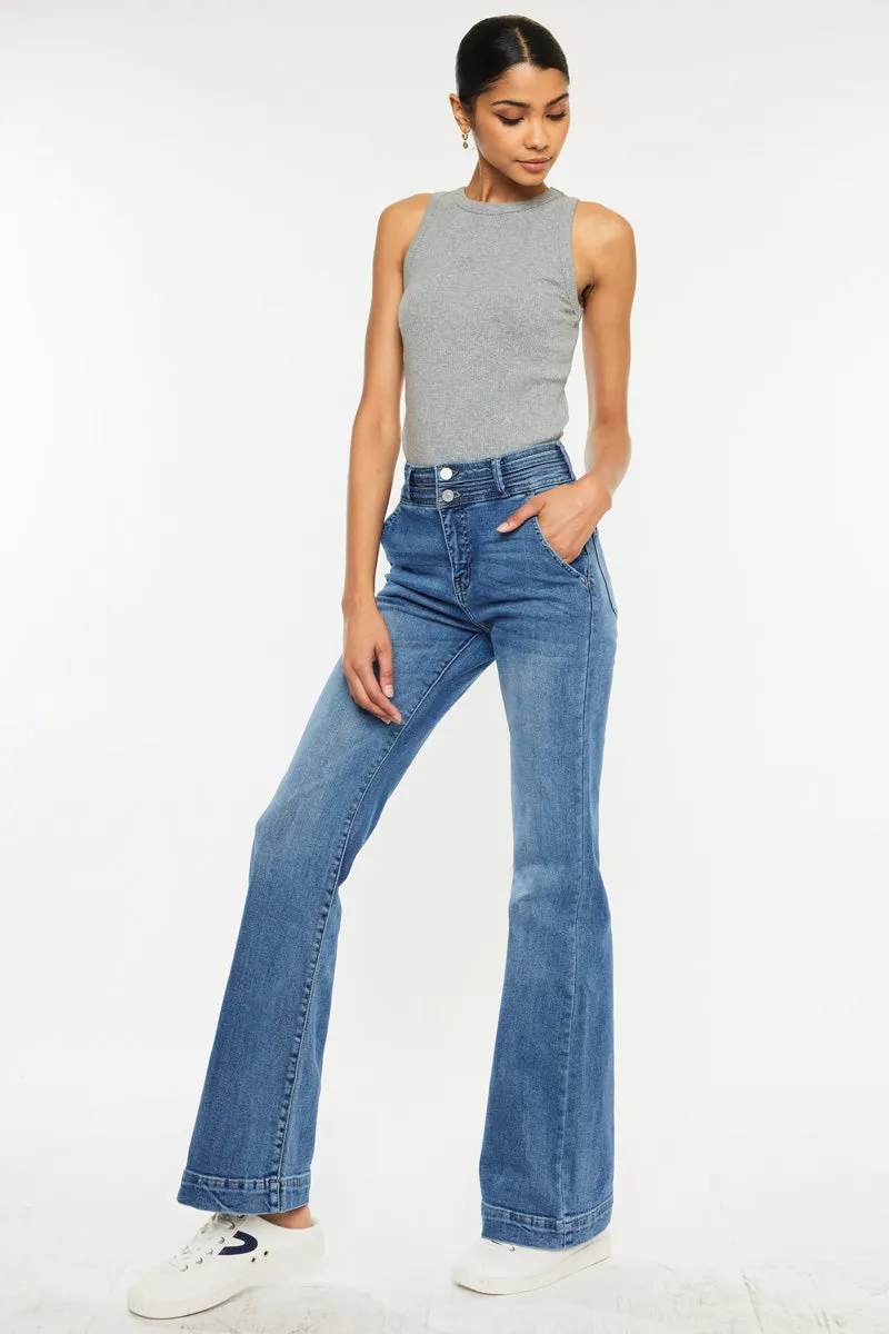 Carlyle High Rise Flare Jeans