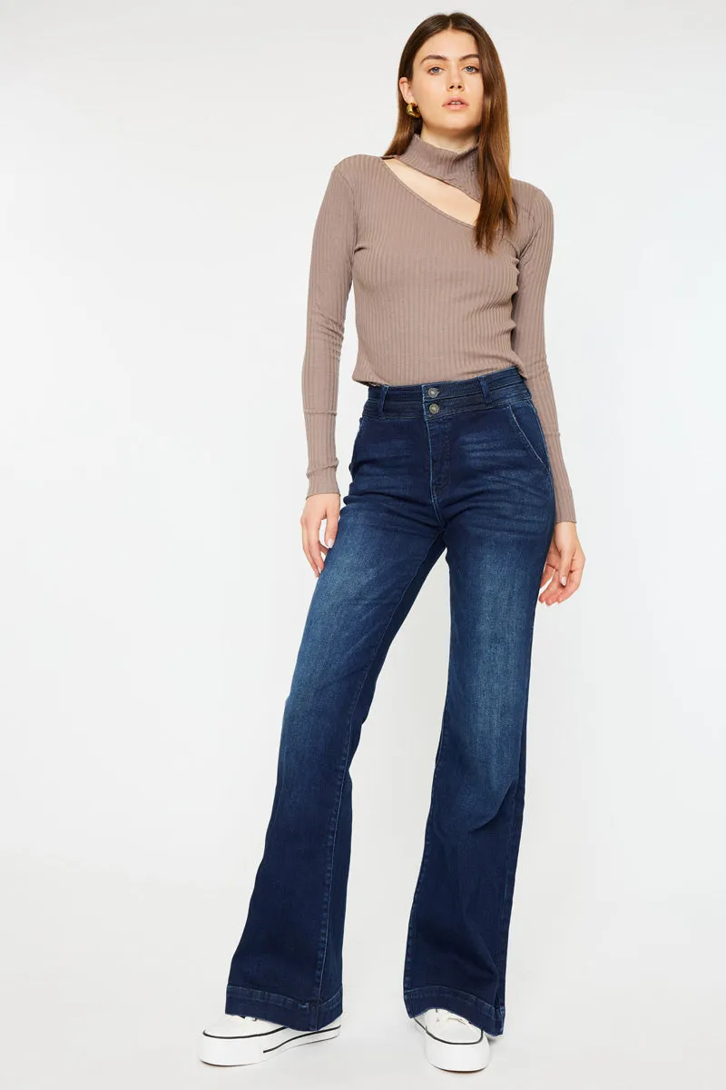 Carlyle High Rise Flare Jeans