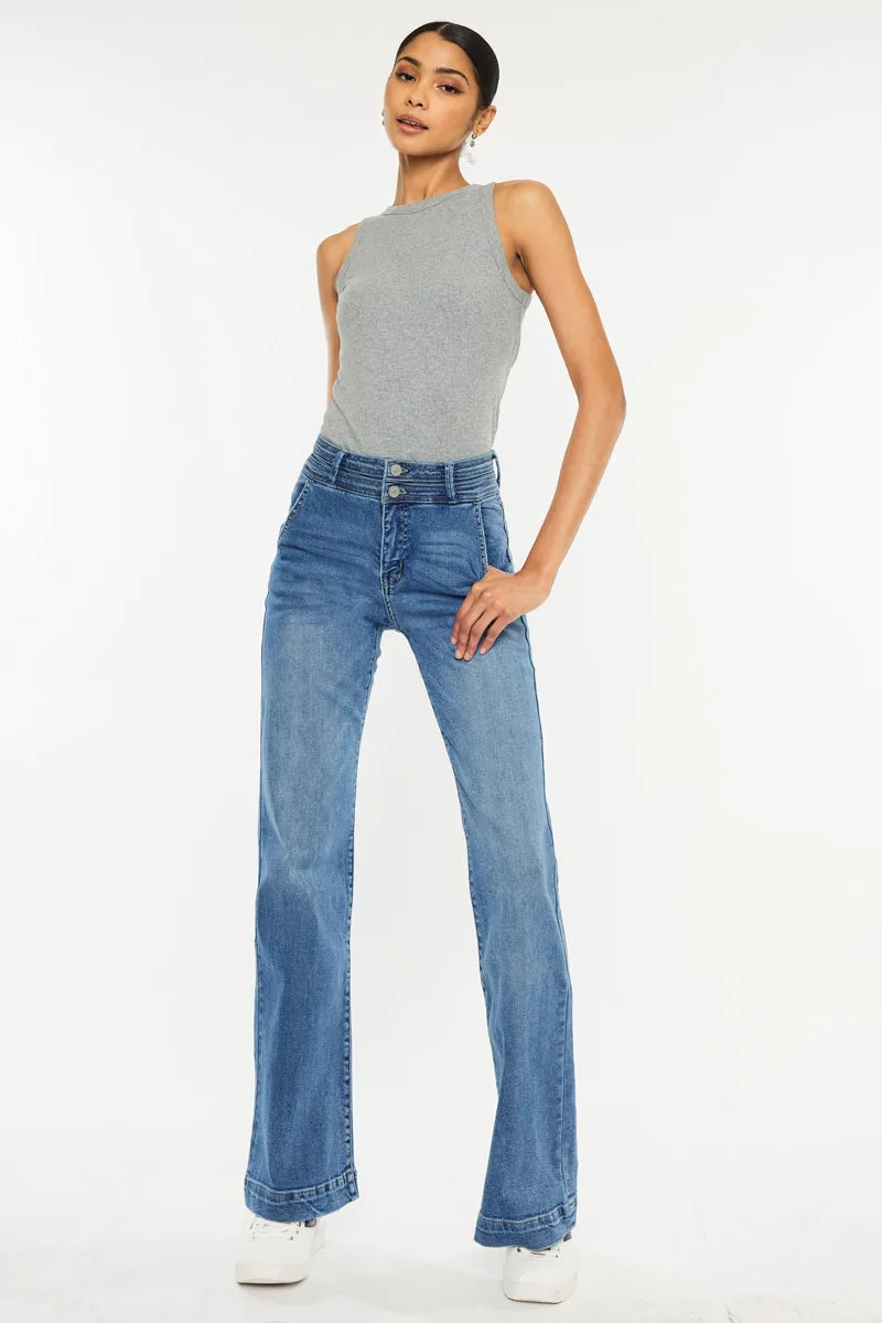 Carlyle High Rise Flare Jeans