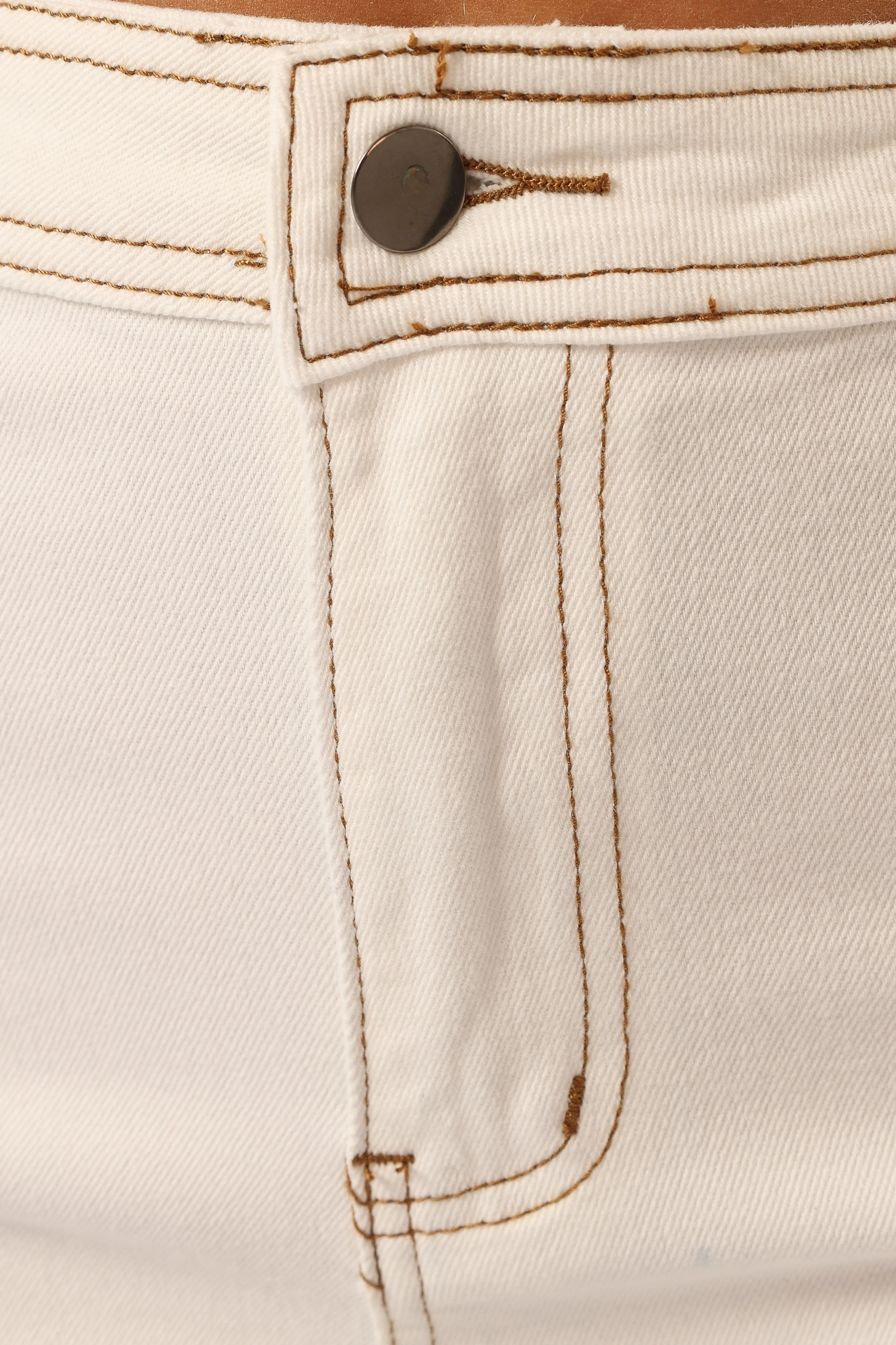 Carrie Wide Leg Jeans - White