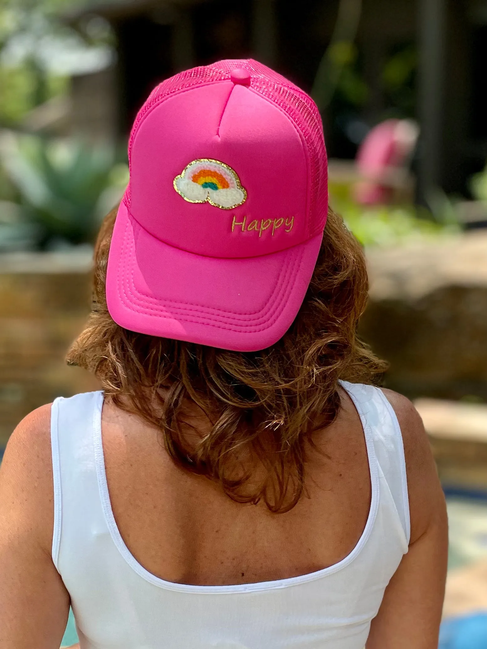 Caryn Lawn Happy Trucker Hat