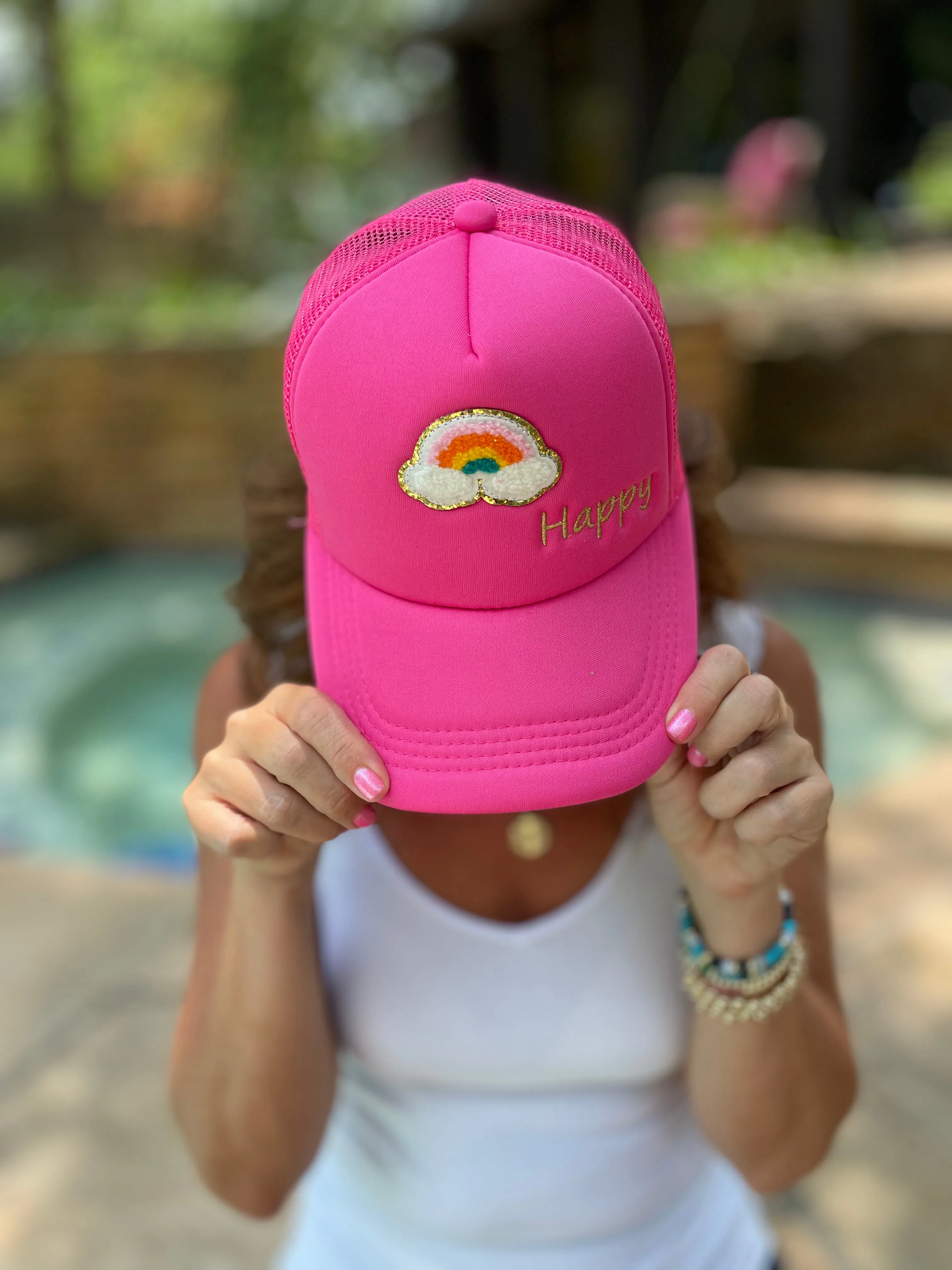 Caryn Lawn Happy Trucker Hat