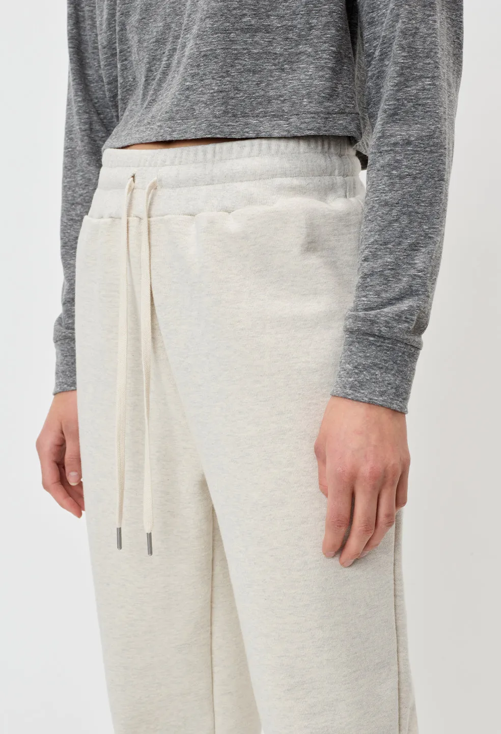 Cashmere Fleece Women’s LA Sweatpants / Heather Ash