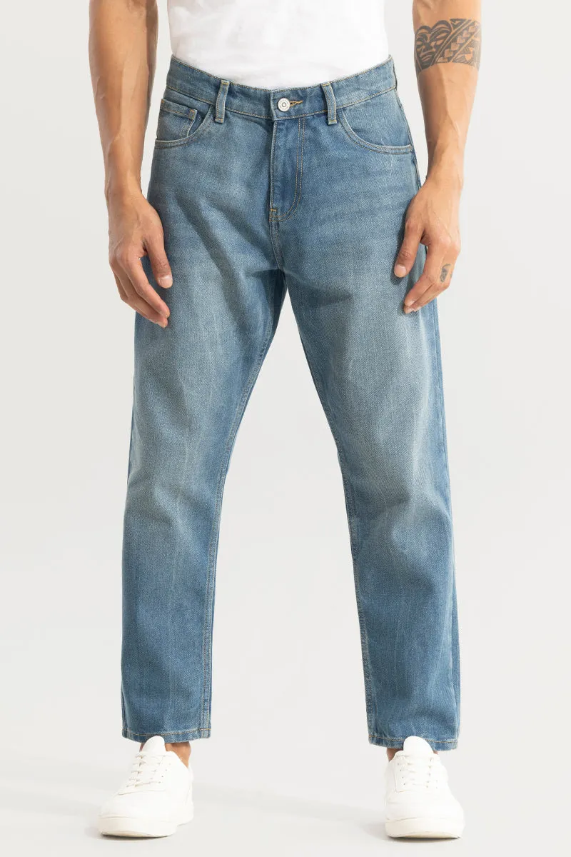 Castor Ocean Blue Baggy Jeans