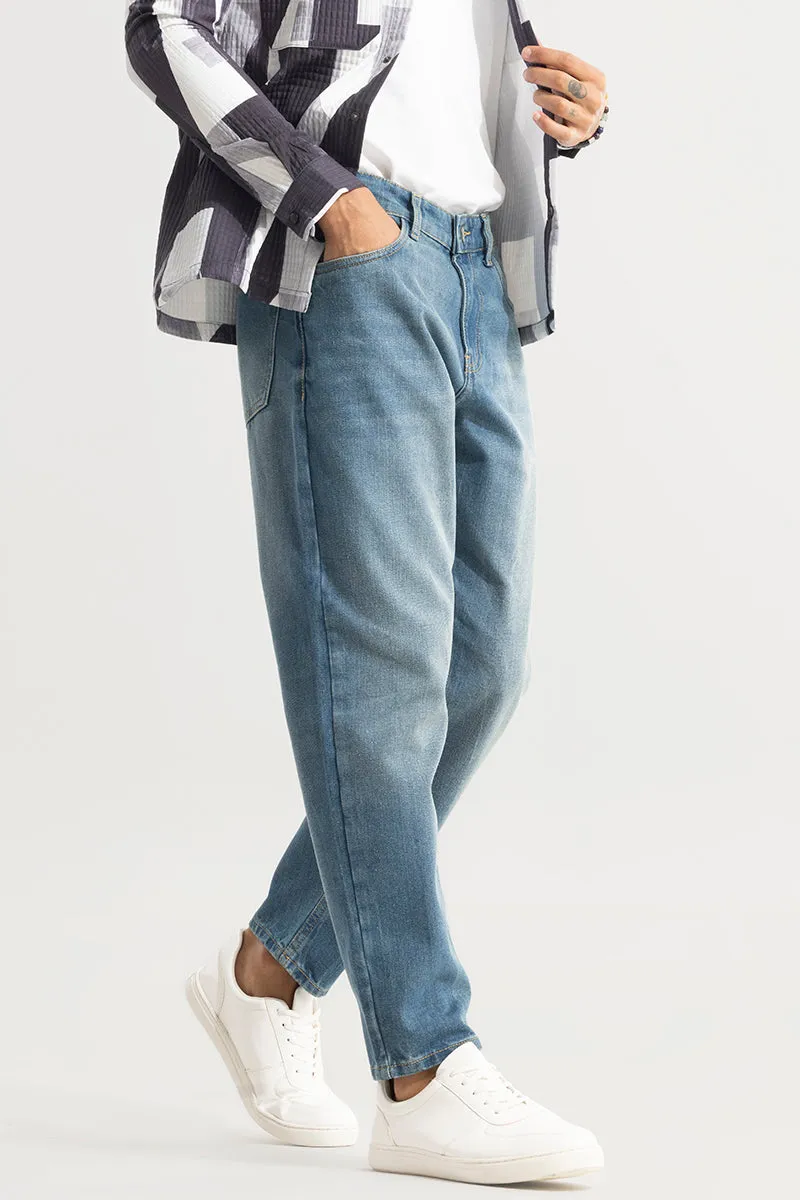 Castor Ocean Blue Baggy Jeans