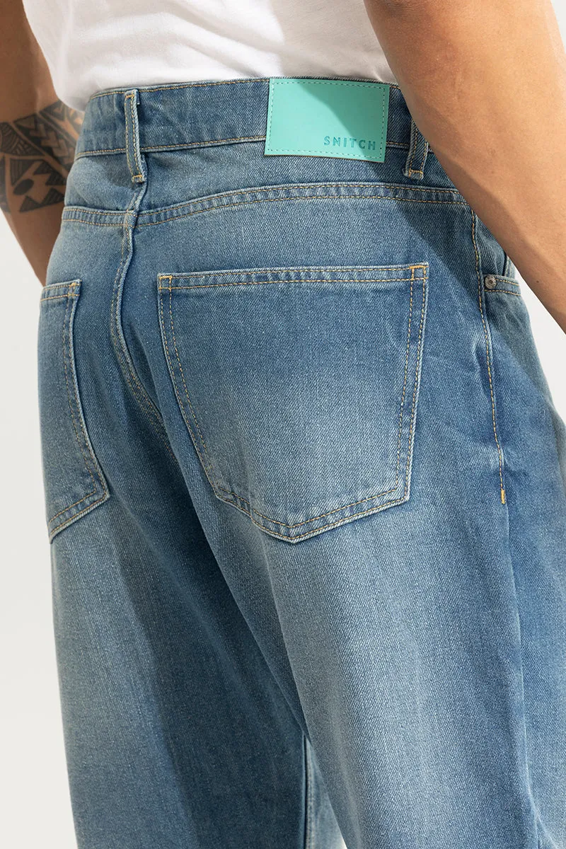 Castor Ocean Blue Baggy Jeans