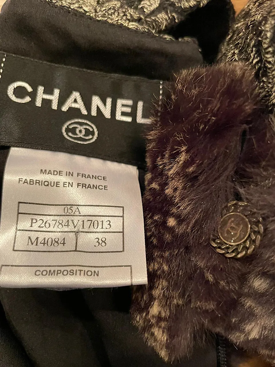 Chanel 05A 2005 Fall Removable sleeves/gloves Dress FR 38 US 4