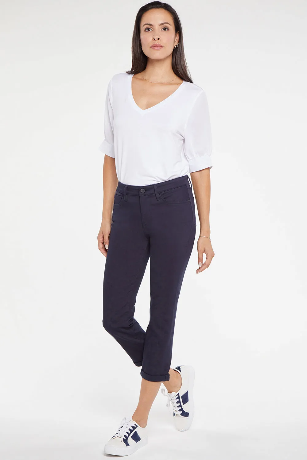 Chloe Skinny Capri Jeans - Dark Rinse