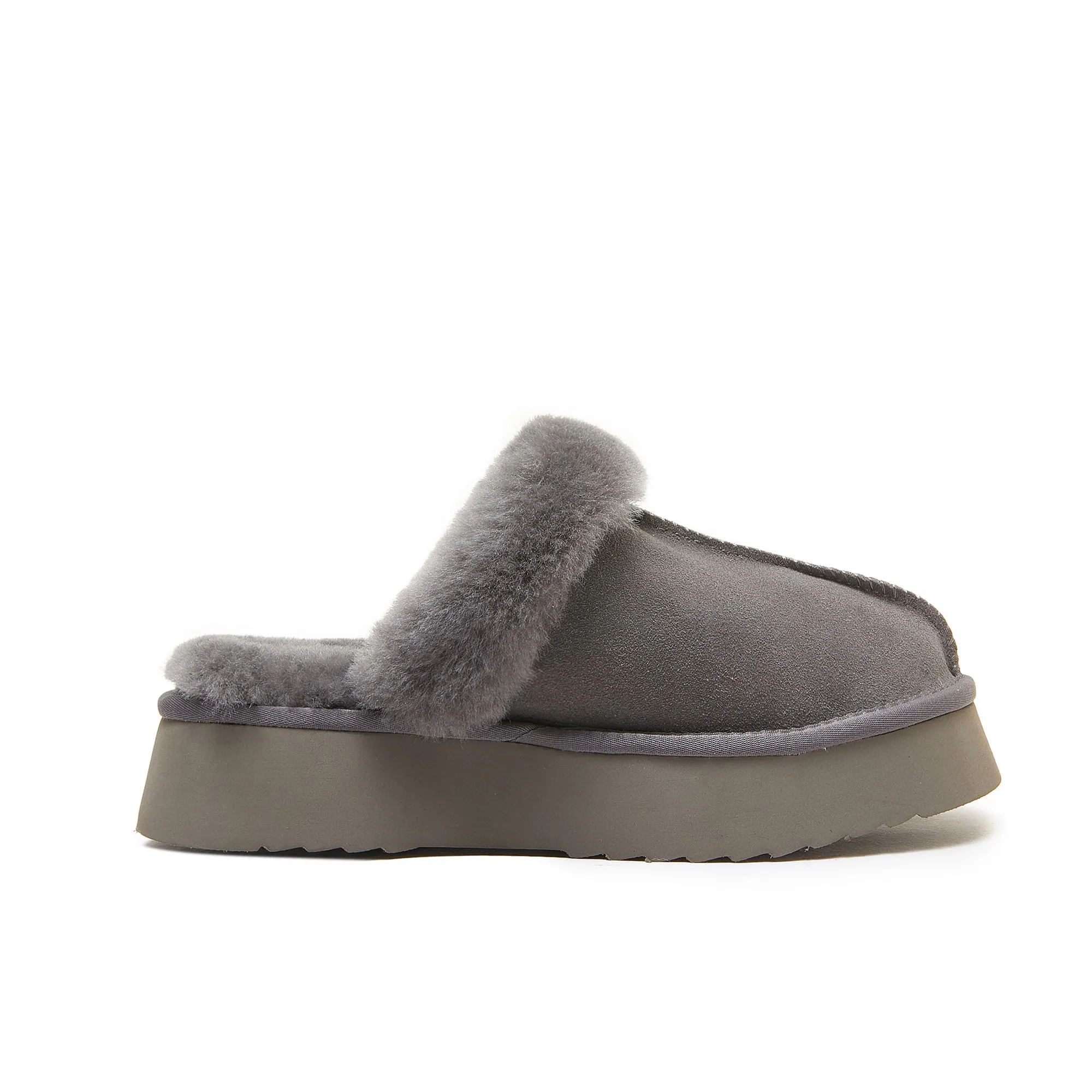 Classic Lady's Scuff - Platform Sole Premium Australian Sheepskin UGG Slippers