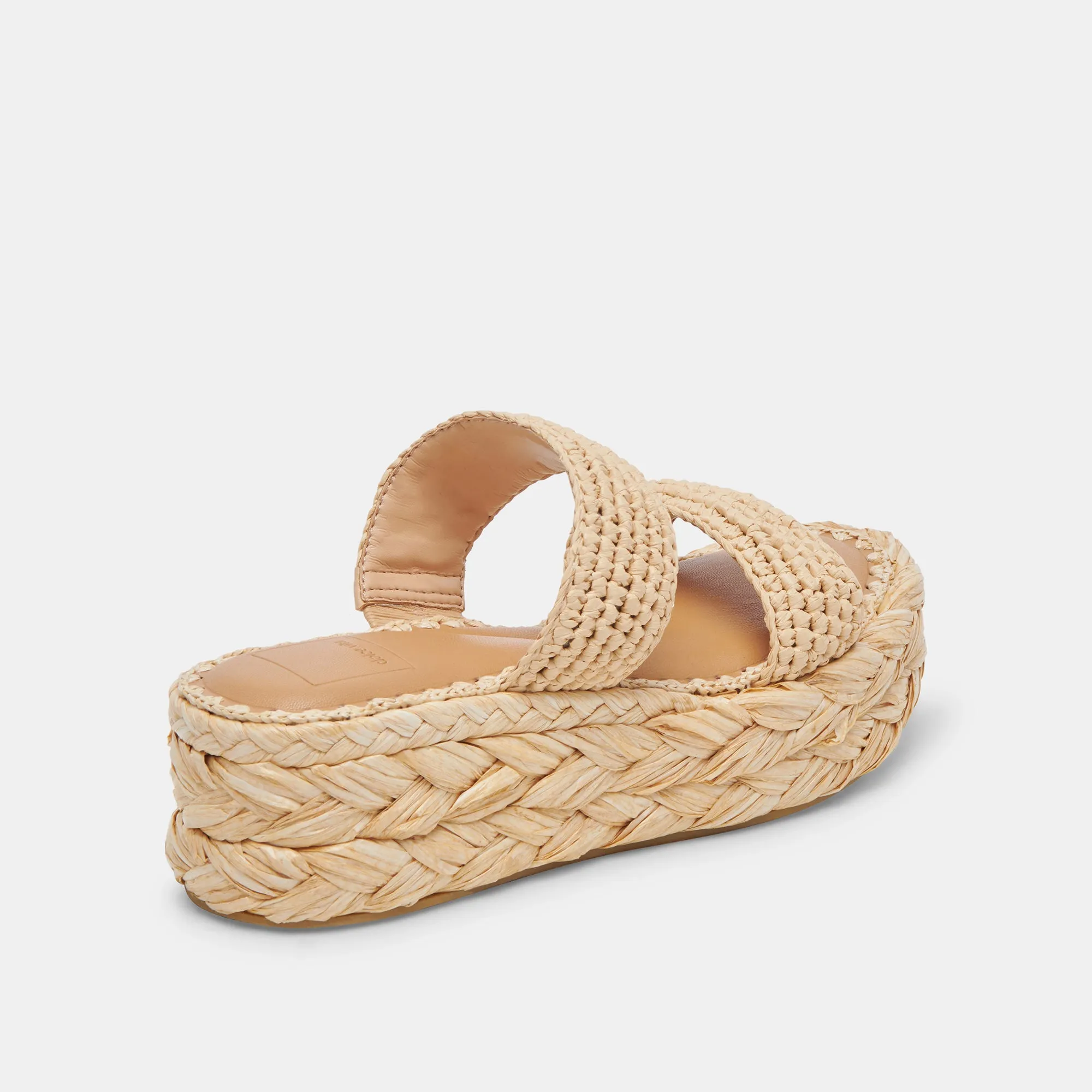 CORLA SANDALS LT NATURAL RAFFIA