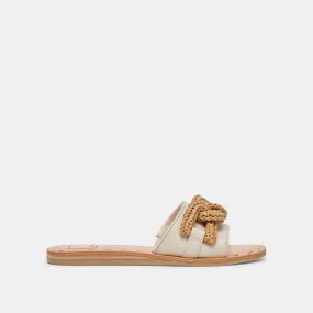 DESA SANDALS IVORY LEATHER