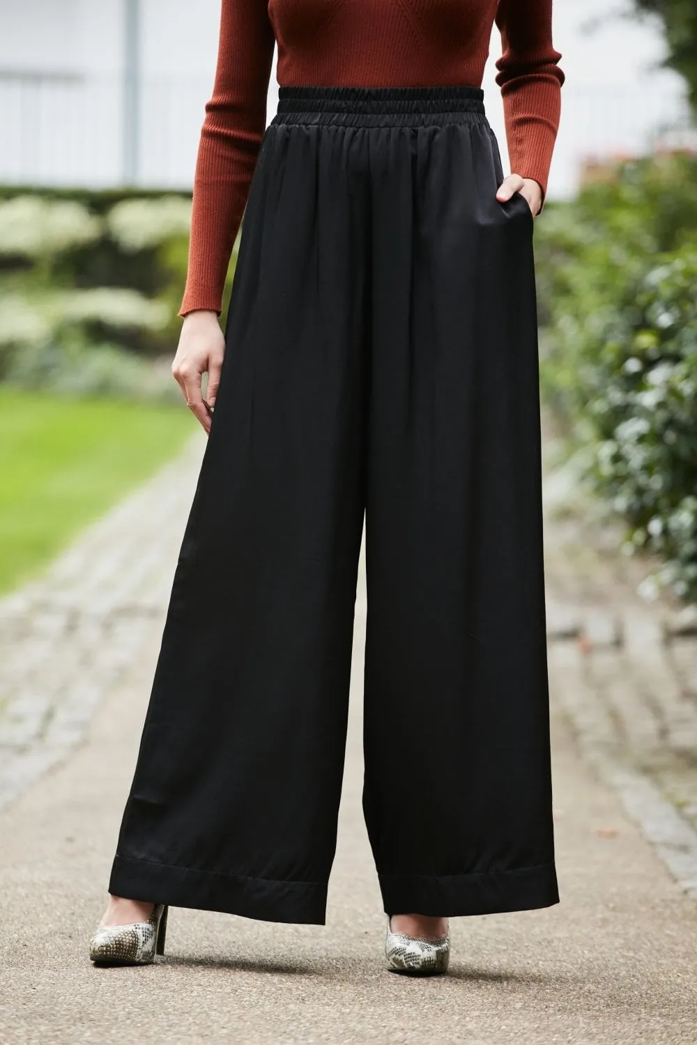 Double Second Lux Wide Leg Trousers