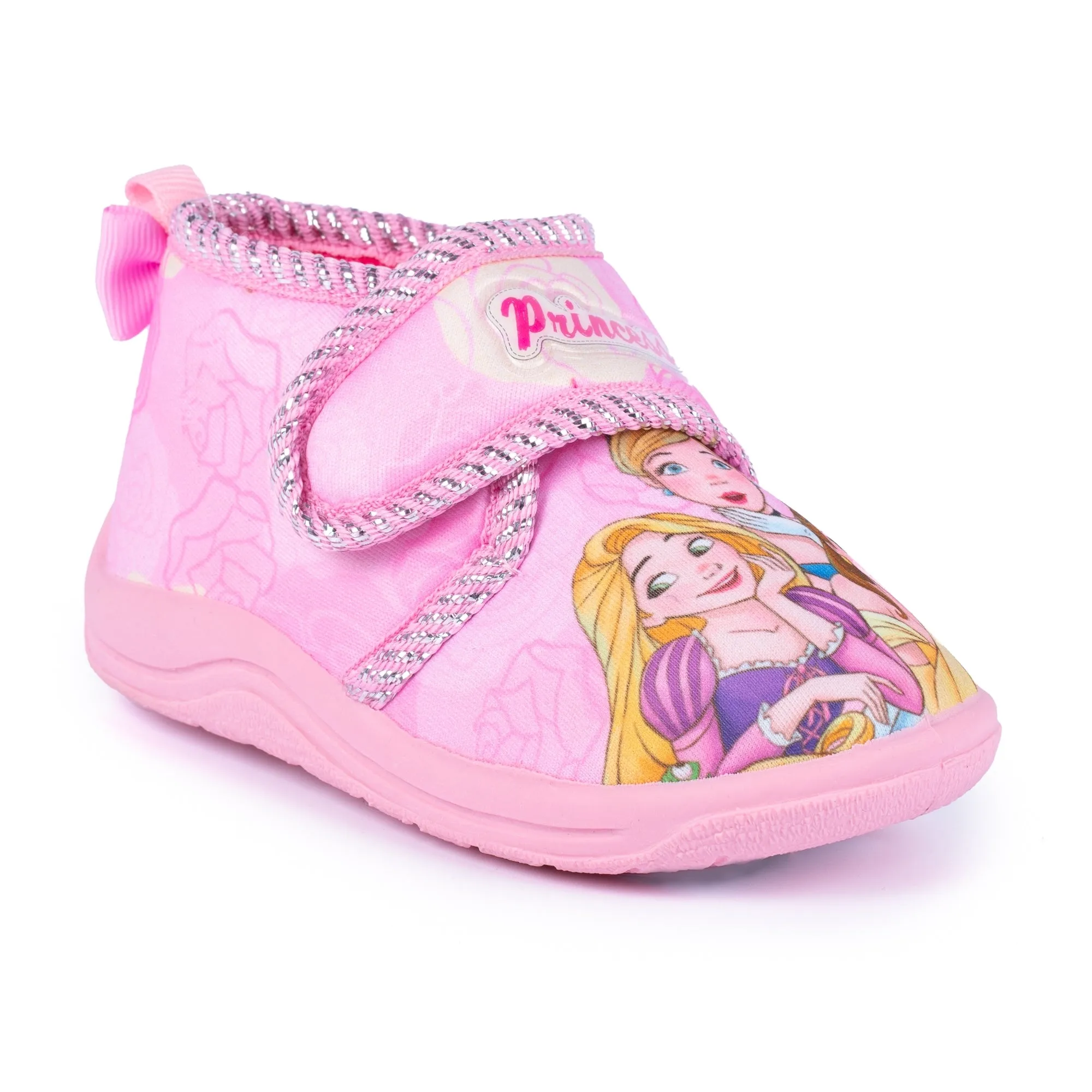 Girls Disney Princess Bedroom Slippers Pink Purple Childs childrens