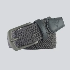 GRAY WOVEN STRETCH BELT