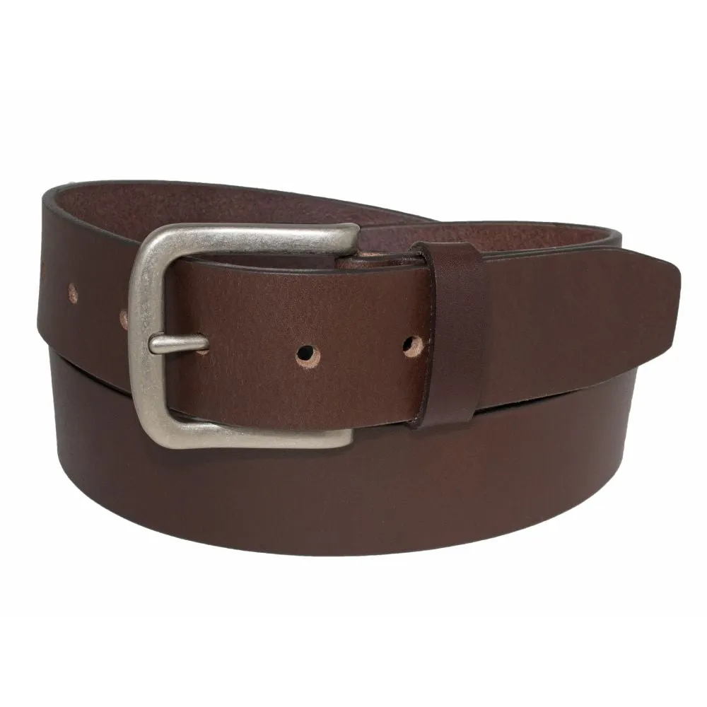 Optimized Title: Brown Grizzly 38mm Strap Belt with Antique Nickel Harness Buckle - Premium Quality and Stylish Design