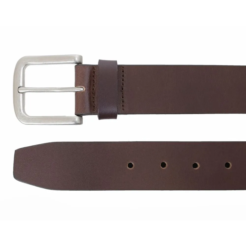 Optimized Title: Brown Grizzly 38mm Strap Belt with Antique Nickel Harness Buckle - Premium Quality and Stylish Design