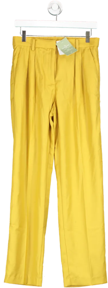 H&M Yellow Tapered Trousers UK 10