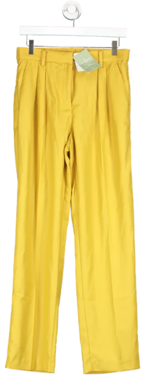 H&M Yellow Tapered Trousers UK 10