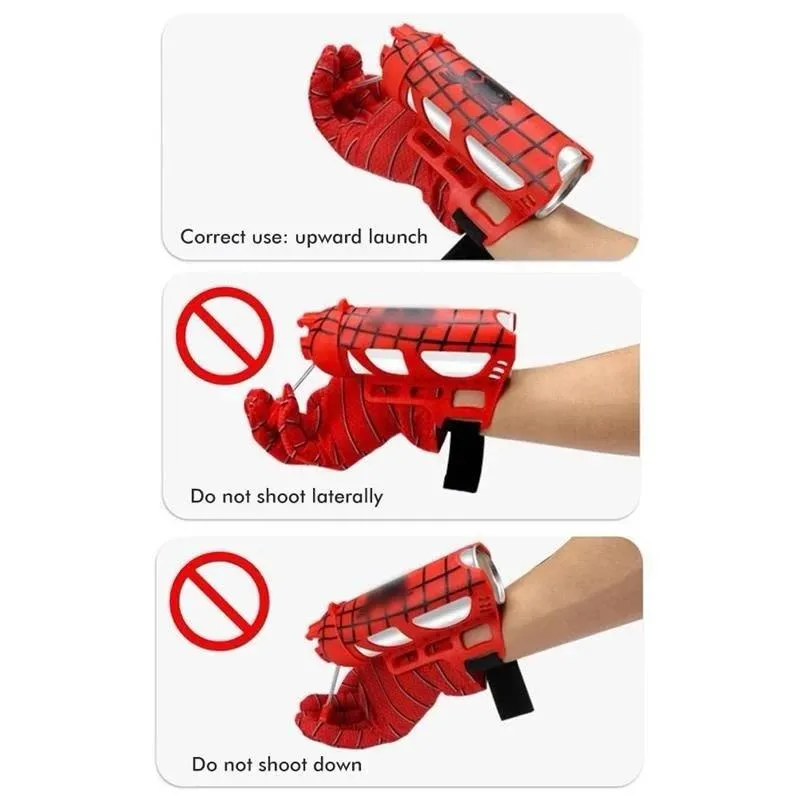 High quality glove spiderman glove set toy Spider man silk transmitter Shooting Gloves Toys