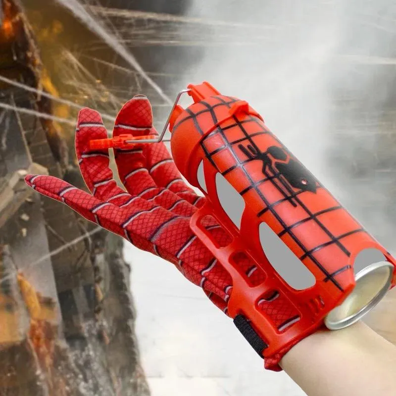 High quality glove spiderman glove set toy Spider man silk transmitter Shooting Gloves Toys