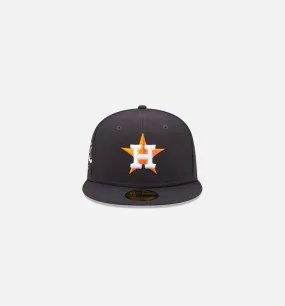 Houston Astros Cloud Icon 59FIFTY Fitted Cap Mens Hat - Navy Blue