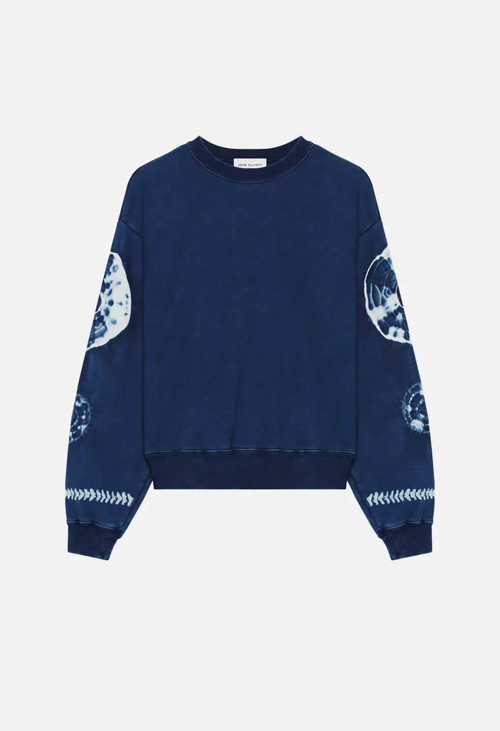 Indigo Shibori Crewneck Pullover / Indigo