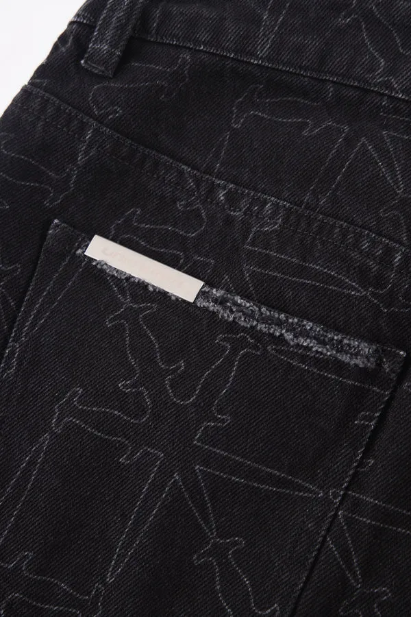 Jeans UNKNOWN Monogram Denim