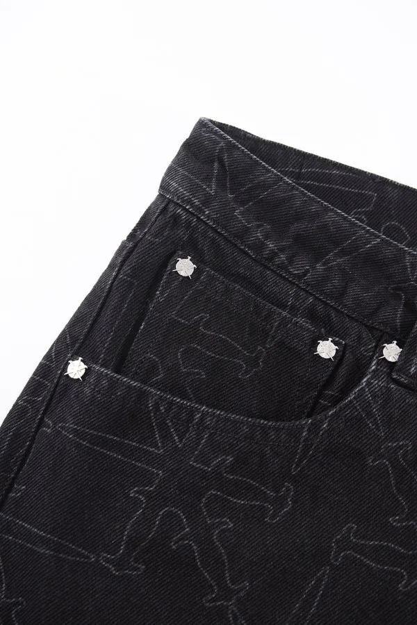 Jeans UNKNOWN Monogram Denim