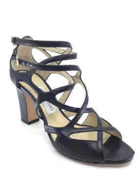 Jimmy Choo Black  Strappy Sandal