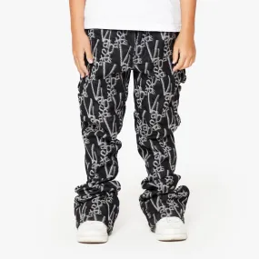 Kids Valabasas VScrawl Stacked Jeans