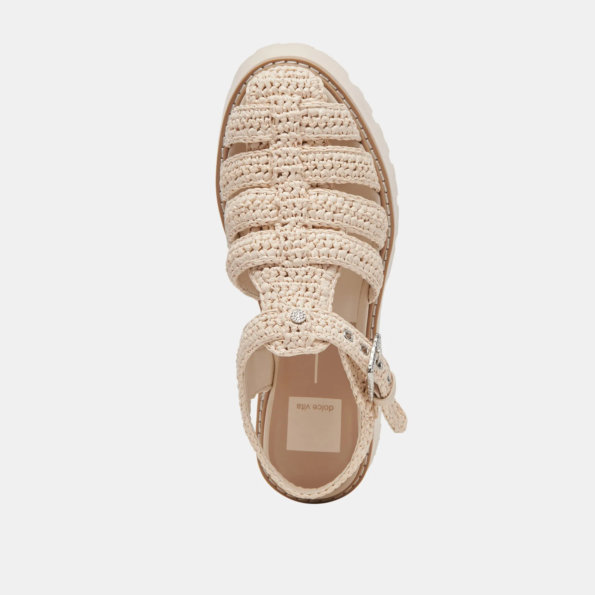 LASLY SANDALS OATMEAL KNIT