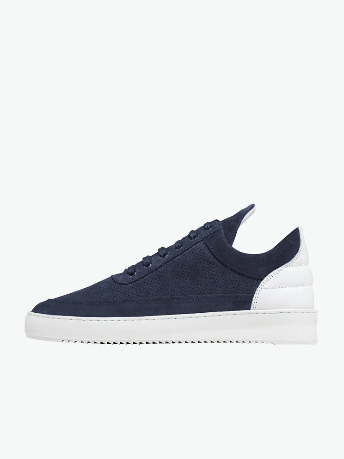 Low Top Ripple Perforated Navy