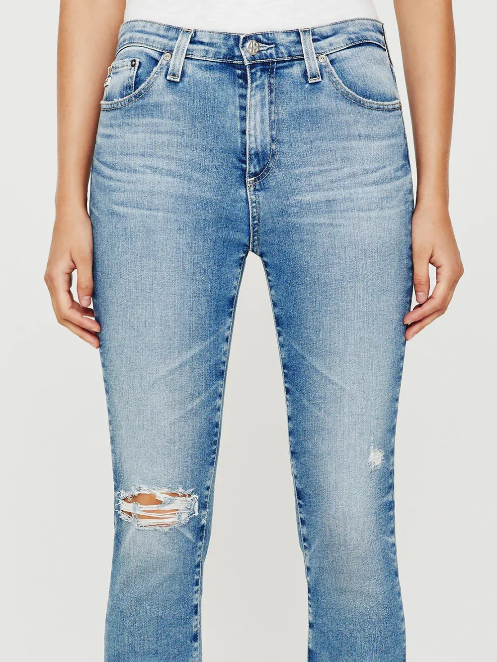 MARI CROPPED STRAIGHT LEG JEAN (18 YEARS SANTA FE) - A.G. DENIM