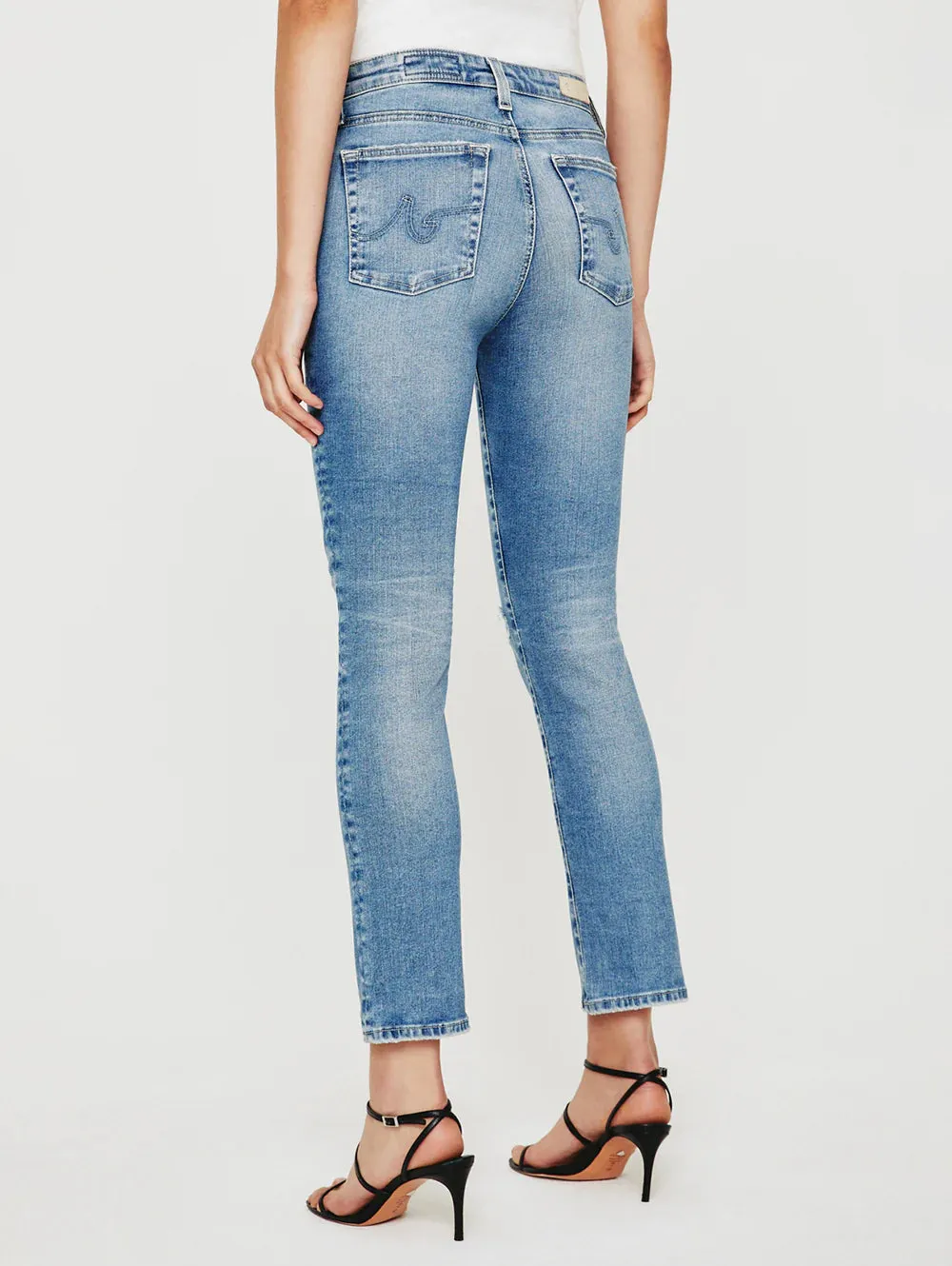 MARI CROPPED STRAIGHT LEG JEAN (18 YEARS SANTA FE) - A.G. DENIM